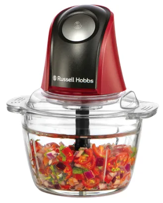 Подрібнювач Russell Hobbs Скло 1 л Червоний 200 Вт