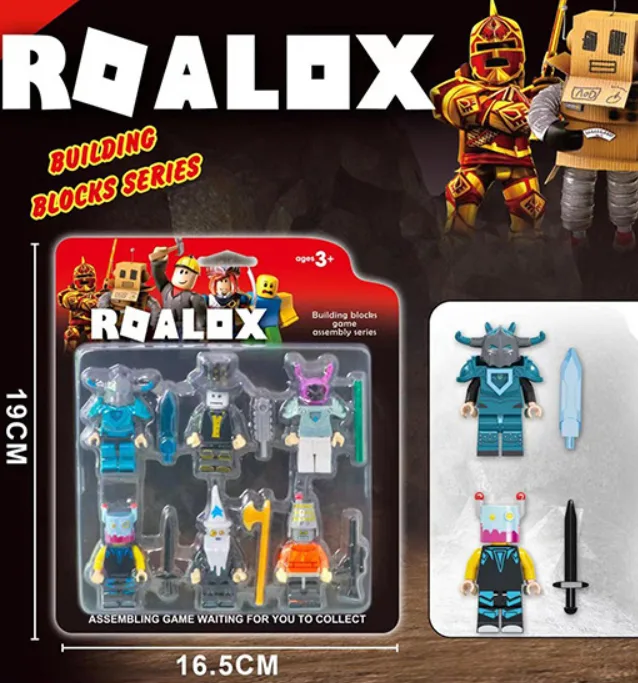 Набір фігурок LEGO Roblox 12 деталей пластик 19х16,5 см різні кольори