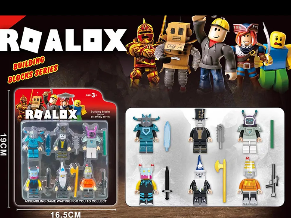 Набір фігурок LEGO Roblox 12 деталей пластик 19х16,5 см різні кольори