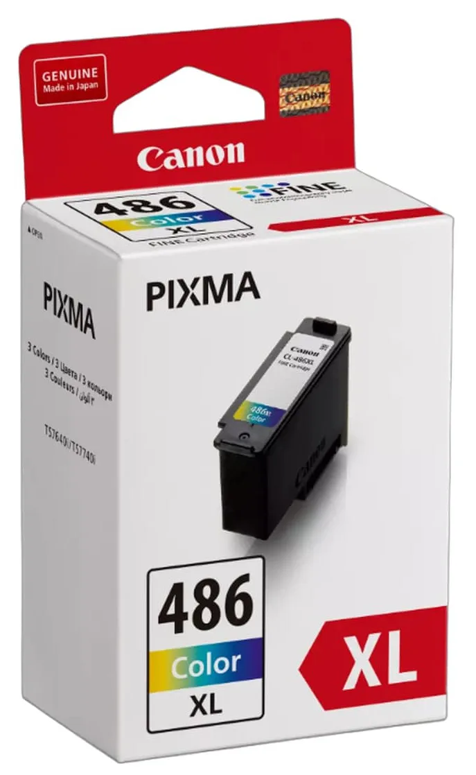 Картридж із друкуючою головкою струменевий Canon CL-486XL TS7640i/TS7740 кол.
