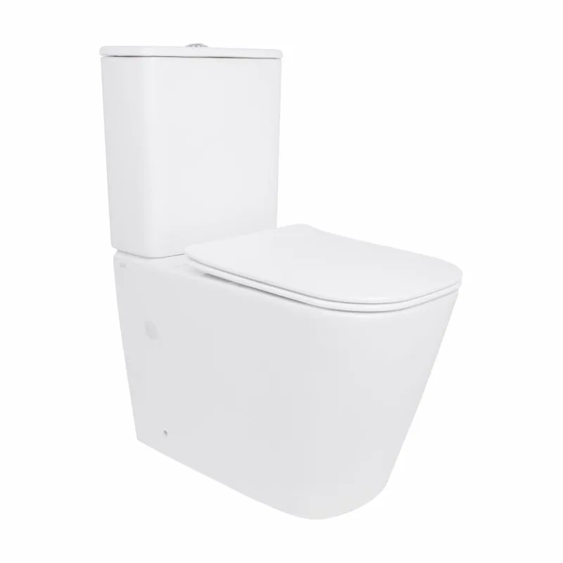 Унітаз підлоговий Qtap Stork Ultra Quiet безобідковий кераміка 630х350х805 мм Білий