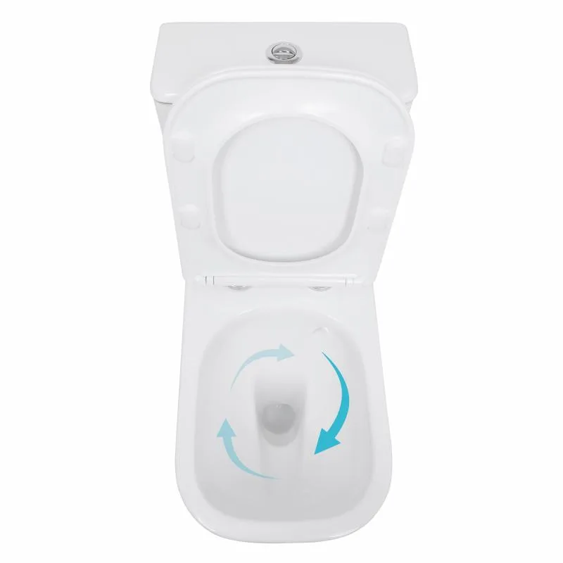 Унітаз підлоговий Qtap Stork Ultra Quiet безобідковий кераміка 630х350х805 мм Білий