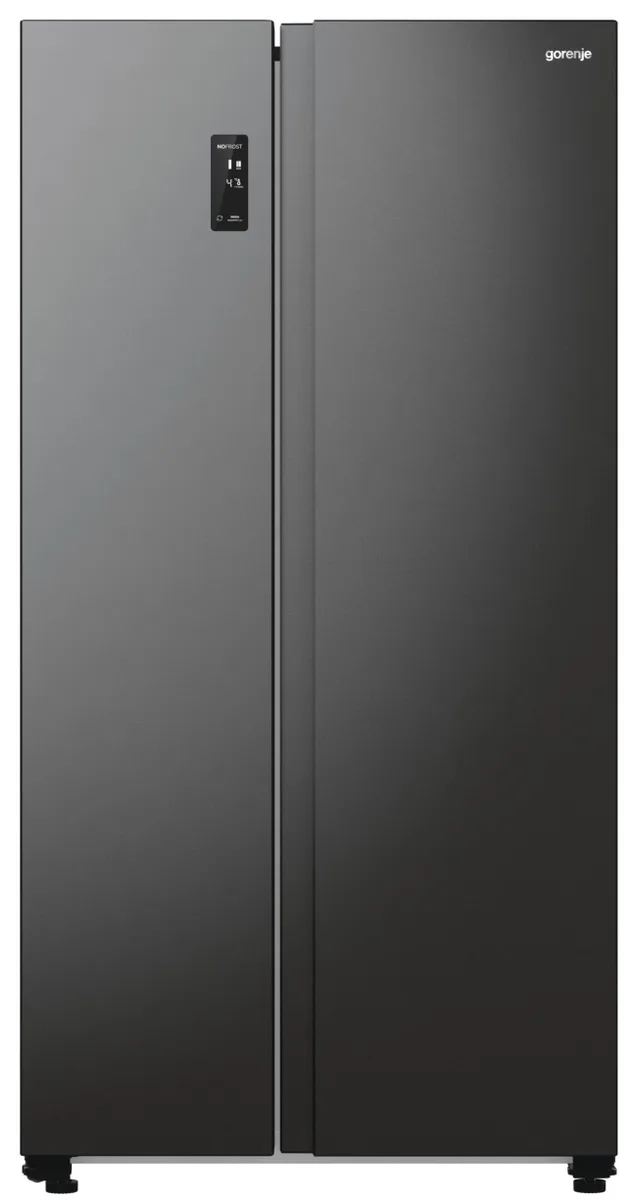 Холодильник Gorenje SBS чорний 356л для зберігання продуктів з інверторним компресором і функцією суперзаморожування