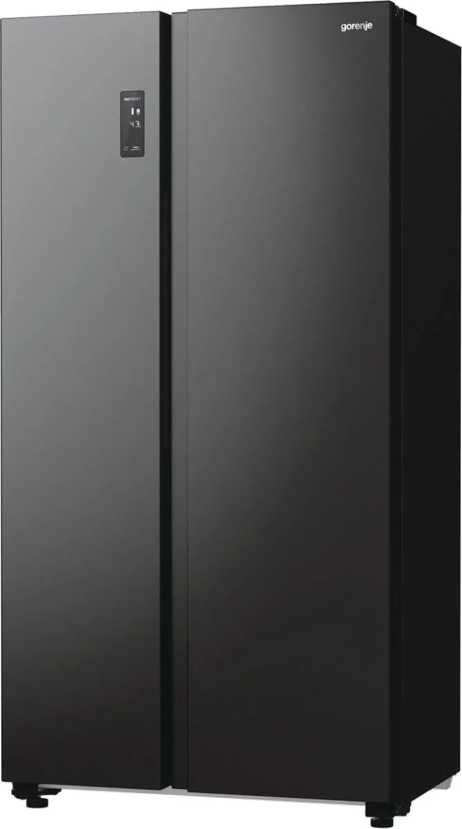 Холодильник Gorenje SBS чорний 356л для зберігання продуктів з інверторним компресором і функцією суперзаморожування