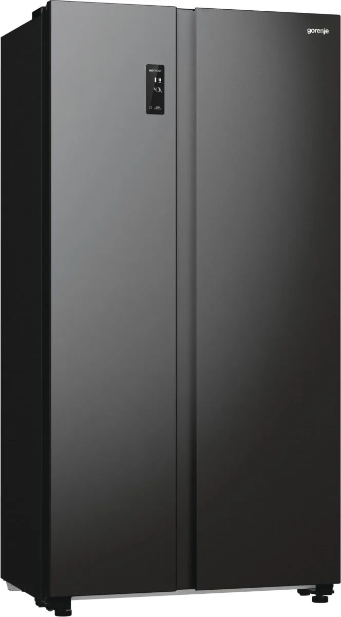 Холодильник Gorenje SBS чорний 356л для зберігання продуктів з інверторним компресором і функцією суперзаморожування