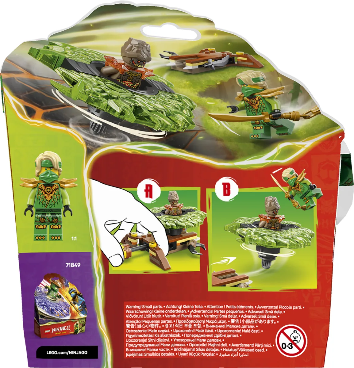 Конструктор LEGO Ninjago Ллойд проти спінера земельного монстра