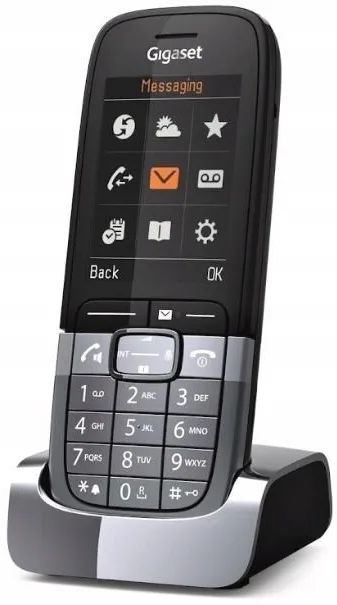 Трубка IP-DECT Gigaset SL850H PRO, USB Type-C, 1x3.5 мм роз'єм для гарнітури, DECT, BT 5.1, 2.4" кольоровий дисплей, IP20