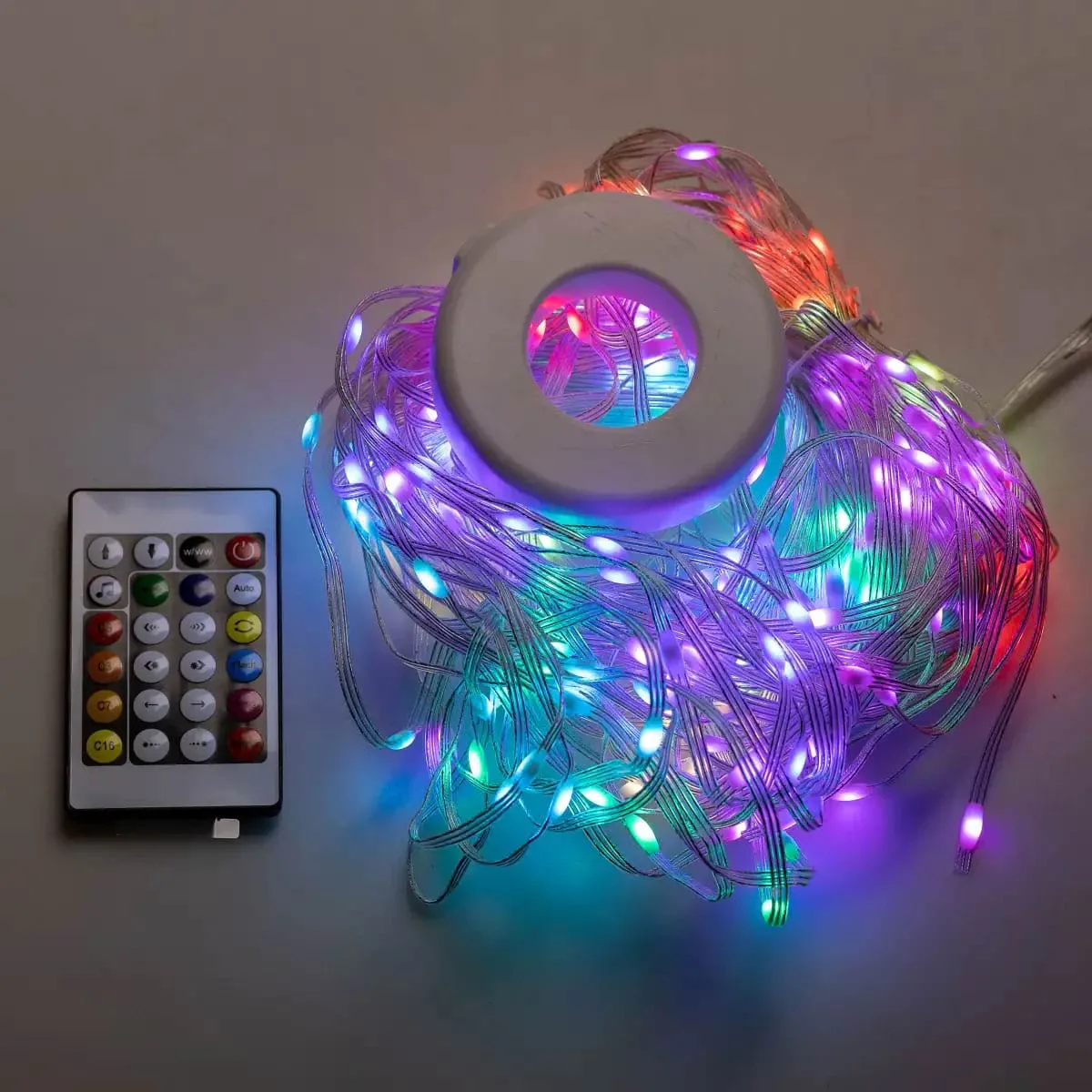 Умная гирлянда LED 200 шт 2 м прозрачная разноцветная