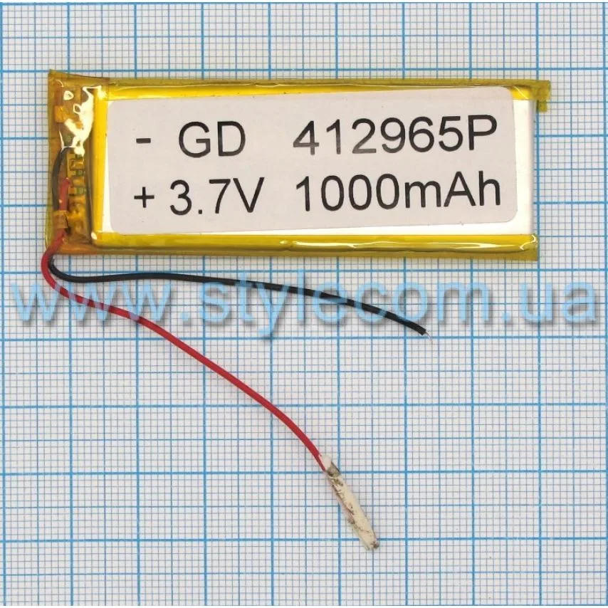 Акумулятор ChinaTab 1000mAh 4,1х29х65мм High Copy