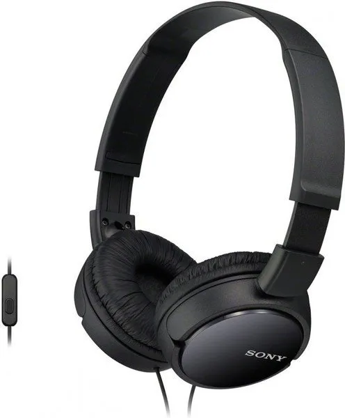 Навушники Sony дротові 30 мм чорні з мікрофоном 1,2 м для мобільних пристроїв