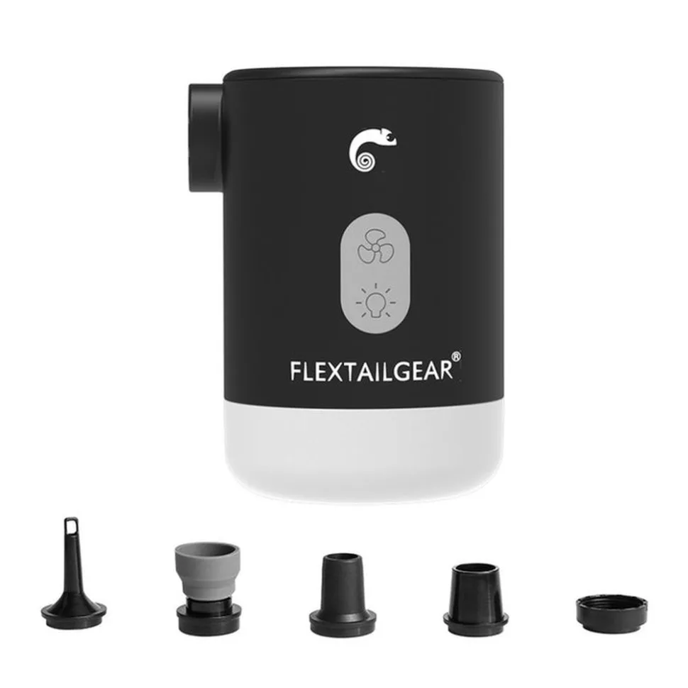 Насос-ліхтар powerbank Flextail чорний ABS 5х5х8 см