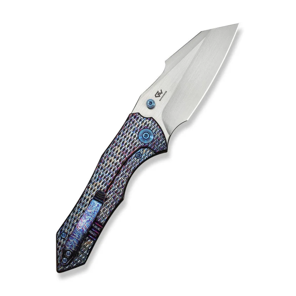 Ніж Weknife Титановий 207х88,3 мм Чорний Синій CPM 20CV