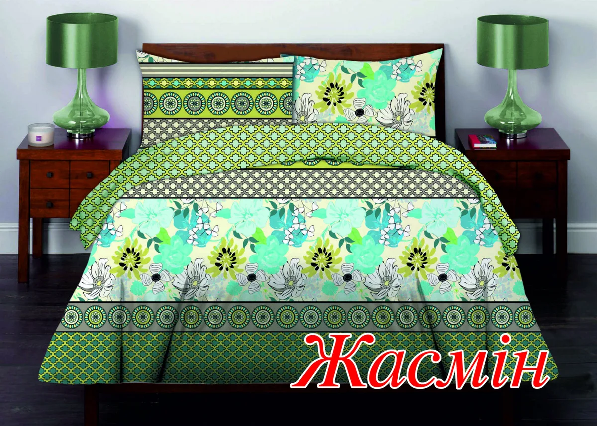 Півтораспальний комплект постільної білизни Home Line Бязь 145х220 Принт