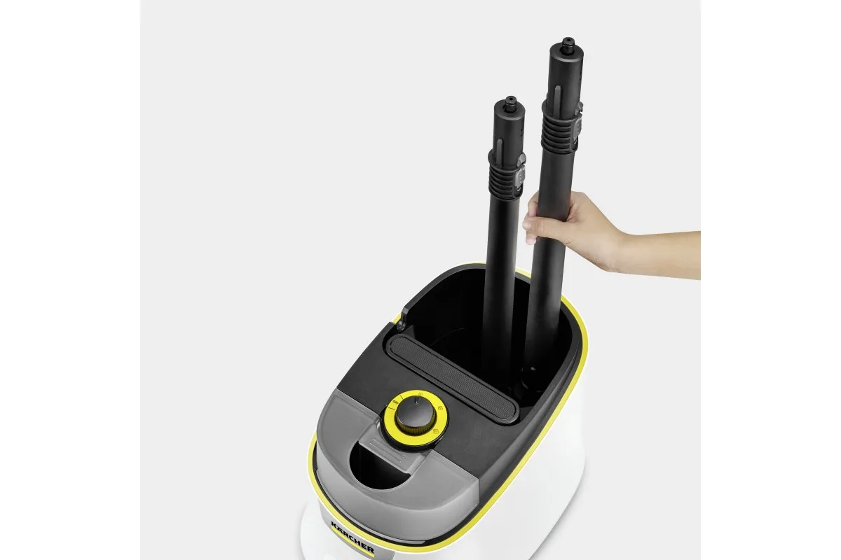 Пароочиститель Karcher SC 4 Deluxe Iron, 2200Вт, 1300мл, 4Бар, утюг и швабра, белый цвет