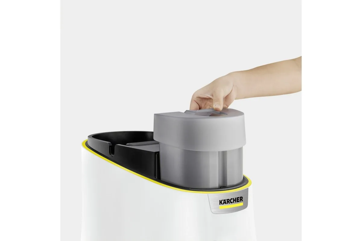 Пароочиститель Karcher SC 4 Deluxe Iron, 2200Вт, 1300мл, 4Бар, утюг и швабра, белый цвет