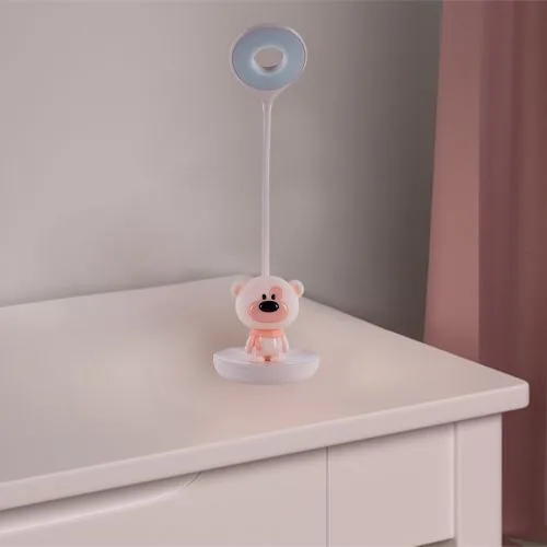 Настільна LED лампа з акумулятором Kite рожева для читання та нічник.