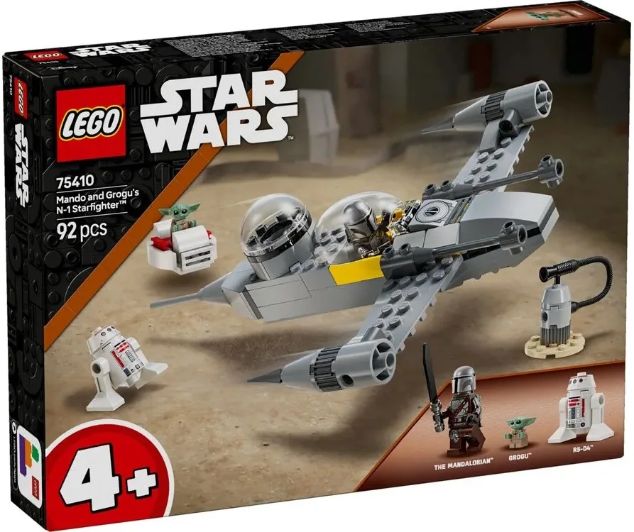 Конструктор LEGO Star Wars 4+ різнокольоровий  з фігурками Мандо й Ґроґу