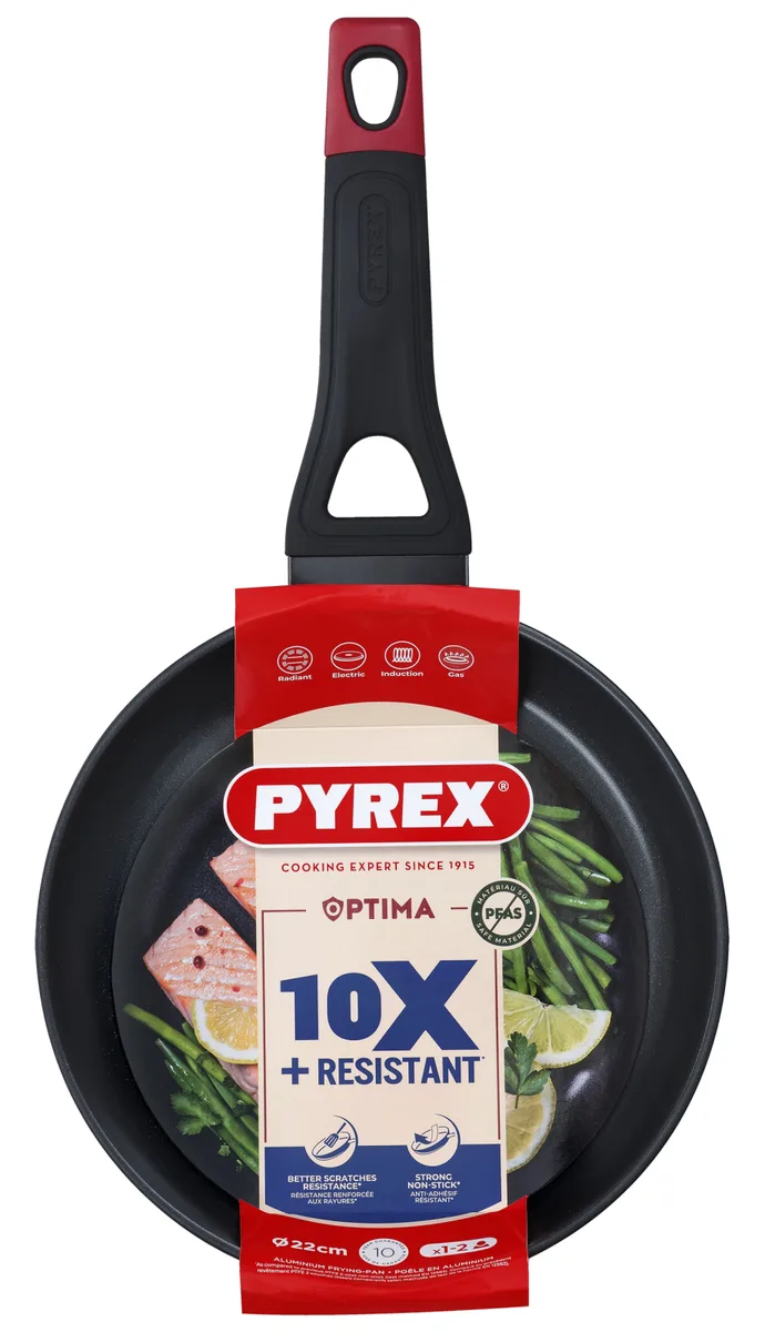 Сковорода Pyrex кований алюміній 22 см чорна