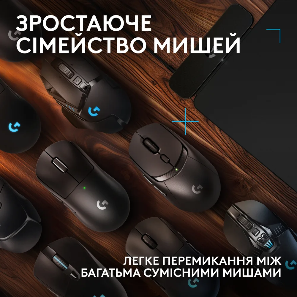 Килимок для миші Logitech Текстиль 344х284х3,5 мм Чорний