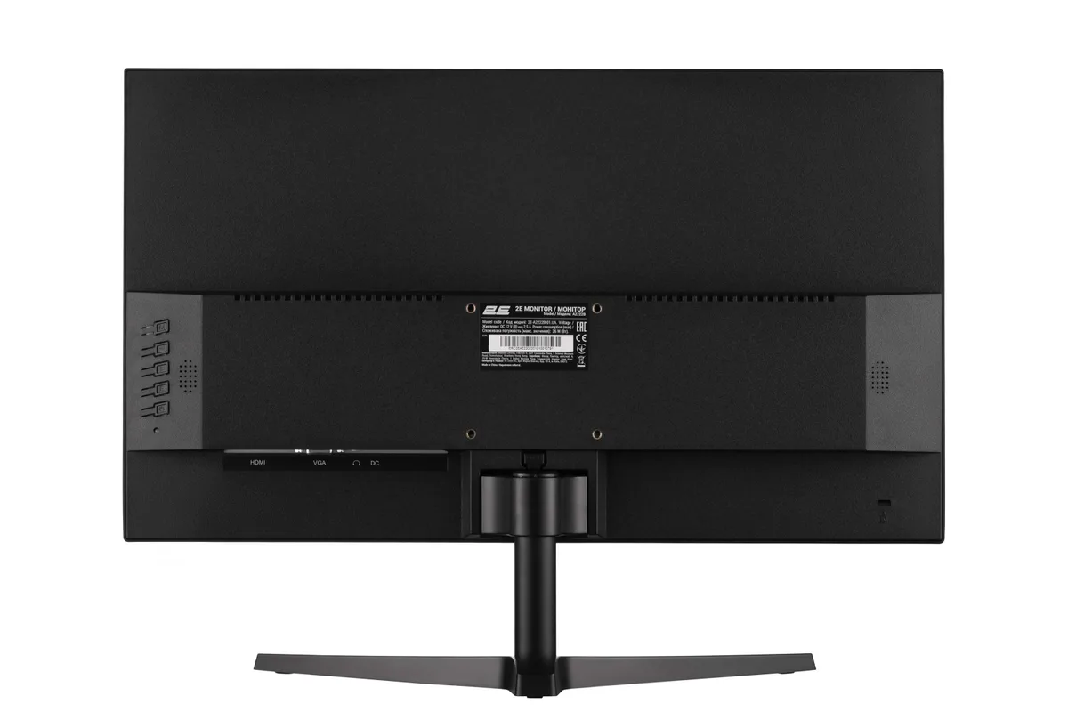 Монітор 2E 21.5" A2222B D-Sub, HDMI, MM, VA, 75Hz