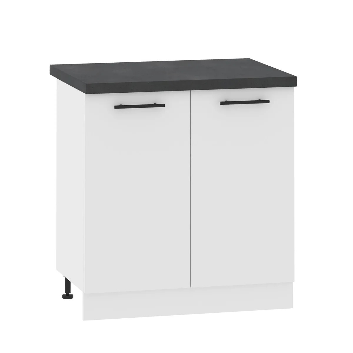 Шафа нижня МК Compact ЛДСП 820х800х460мм Біла модульна кухонна шафа для зберігання посуду та продуктів