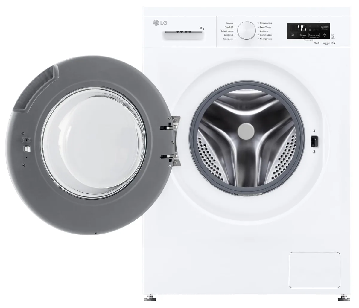 Стиральная машина LG автоматическая 7 кг 1200 об/мин 60х85х44 см Белая