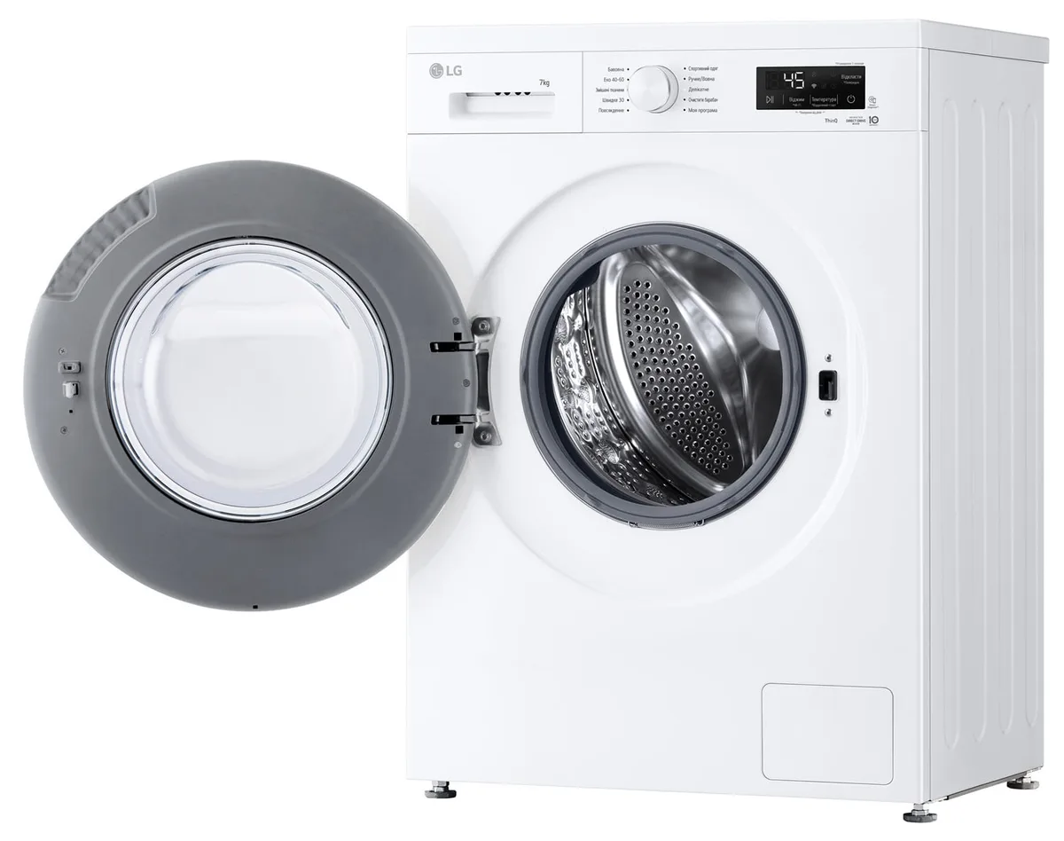Стиральная машина LG автоматическая 7 кг 1200 об/мин 60х85х44 см Белая