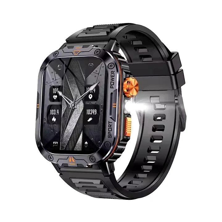 Годинники Modfit Carbon квадратні сталь 44 мм чорні