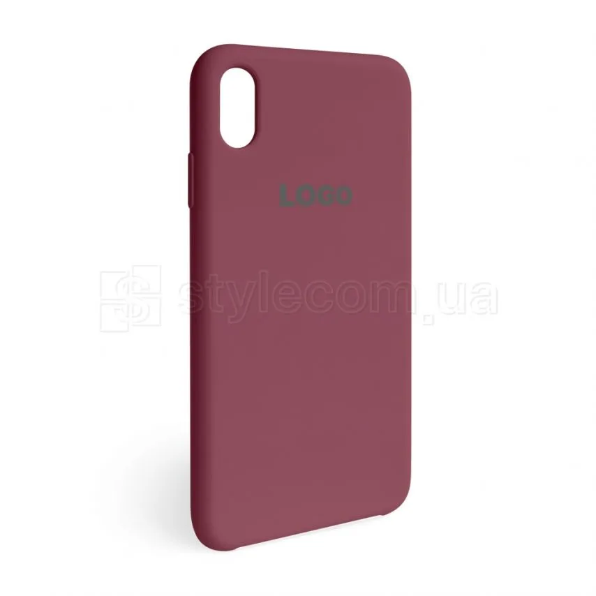 Чохол Silicone Case для Apple iPhone Xr бордовий силіконовий
