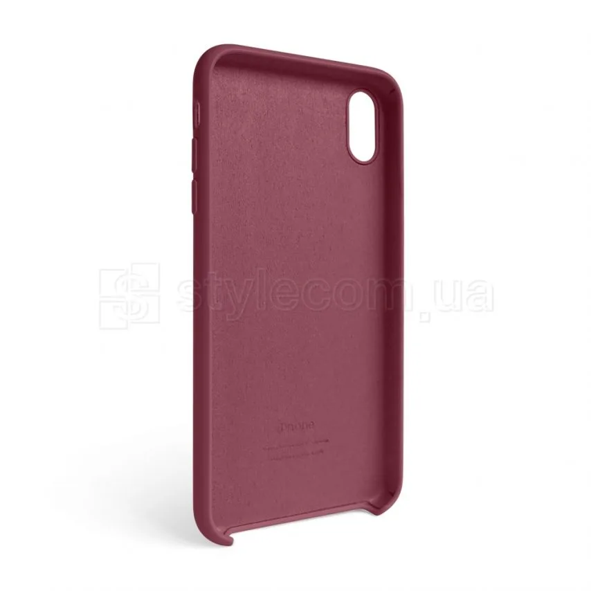 Чохол Silicone Case для Apple iPhone Xr бордовий силіконовий