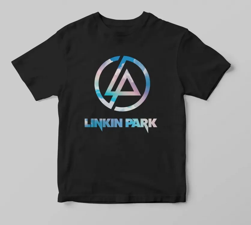 Футболка 100% бавовна S-XXL чорна Linkin Park з оригінальним принтом