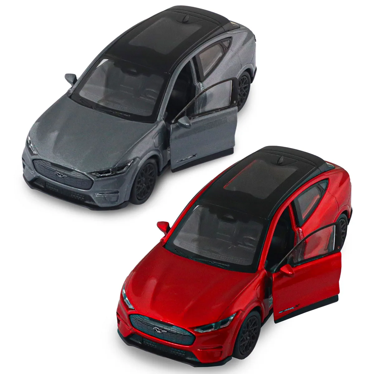 Автомодель TechnoDrive метал 1:43 червоний сріблясто-сірий