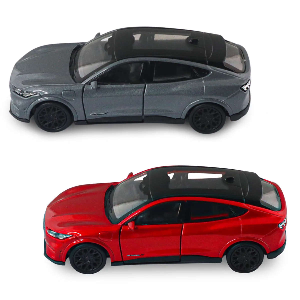 Автомодель TechnoDrive метал 1:43 червоний сріблясто-сірий