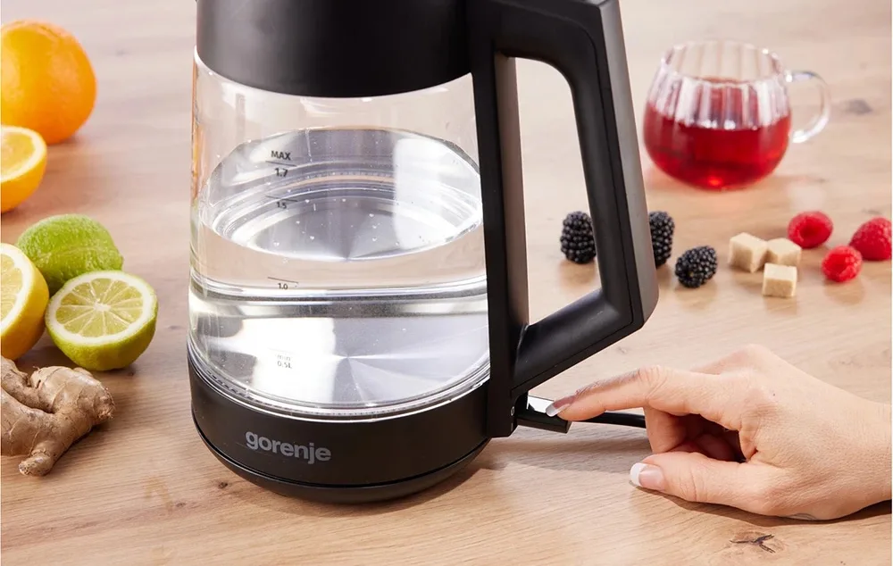 Электрочайник Gorenje Стекло 1,7 л Прозрачный 2200 Вт