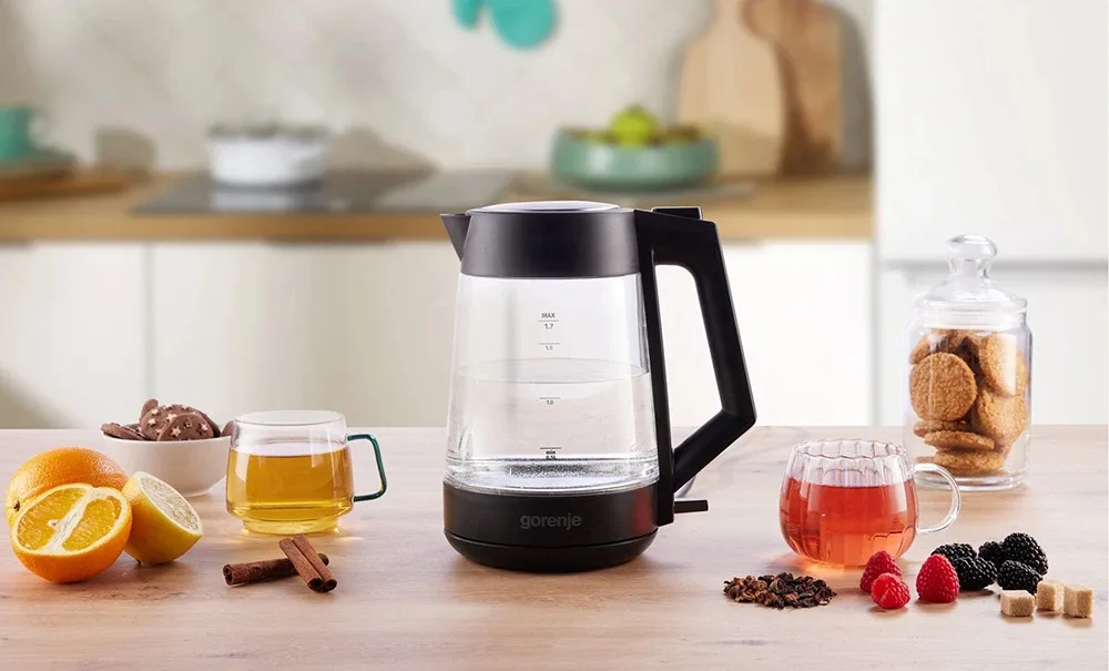 Электрочайник Gorenje Стекло 1,7 л Прозрачный 2200 Вт