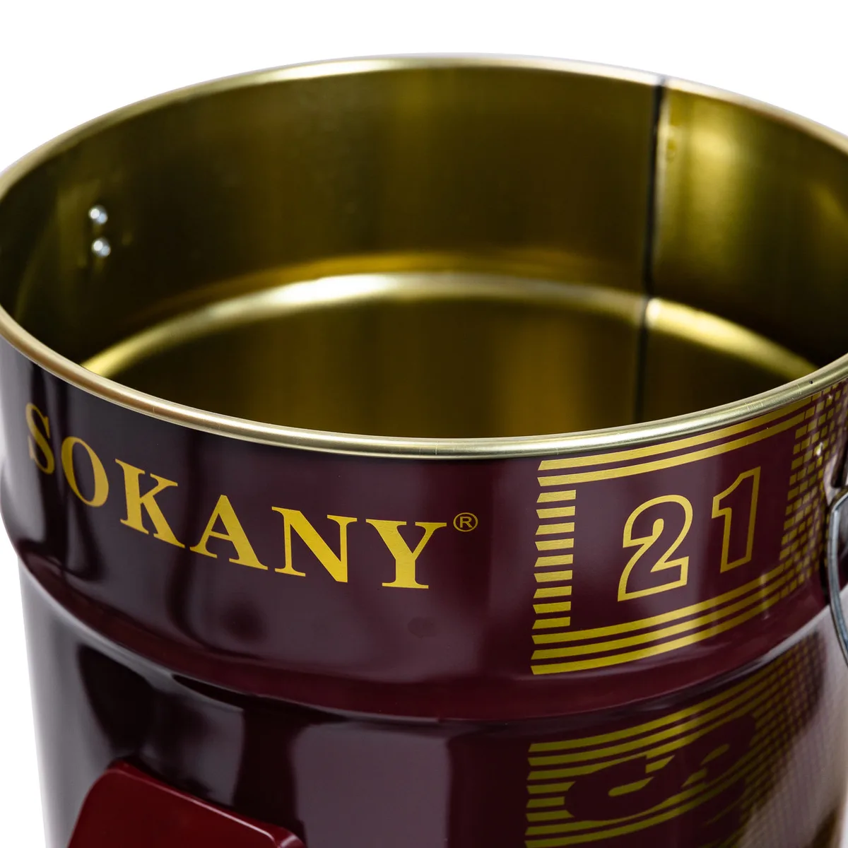 Пилосос SOKANY металевий 21 л червоний 3600 Вт з мішком HEPA фільтром