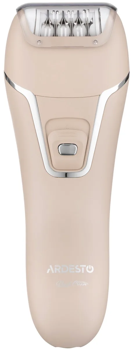 Епілятор ARDESTO 2в1 Pearl Cream LESH-Y700PERL, акумуляторний, пінцетний, з 2 насадками, для сухого епіляції, бежевого кольору.