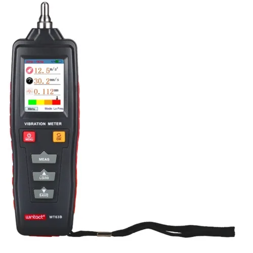Віброметр WINTACT WT63B 0,1-199,9 м/с² 12х0,1х199,9 мм кольоровий дисплей