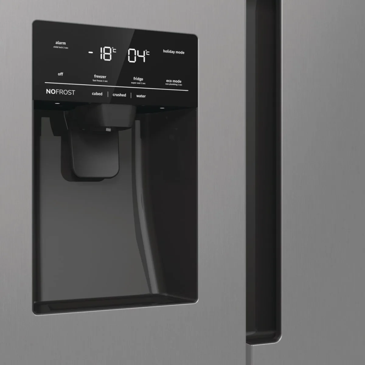 Холодильник Gorenje SBS, 179x70x92 см, 2 двері, об'єм 376(190)л, клас енергоспоживання А++, NF+, інверторний компресор, зона свіжо