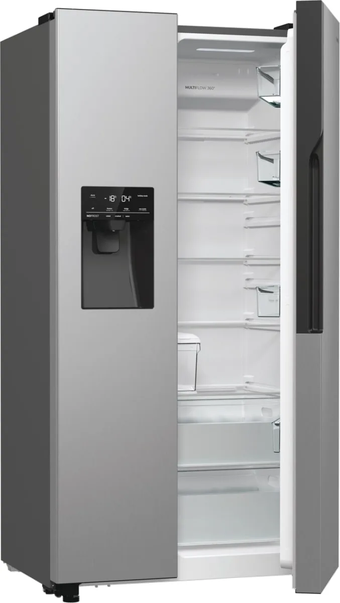 Холодильник Gorenje SBS, 179x70x92 см, 2 двері, об'єм 376(190)л, клас енергоспоживання А++, NF+, інверторний компресор, зона свіжо