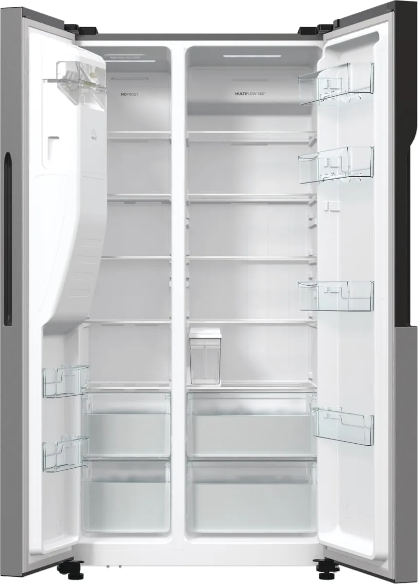 Холодильник Gorenje SBS, 179x70x92 см, 2 двері, об'єм 376(190)л, клас енергоспоживання А++, NF+, інверторний компресор, зона свіжо