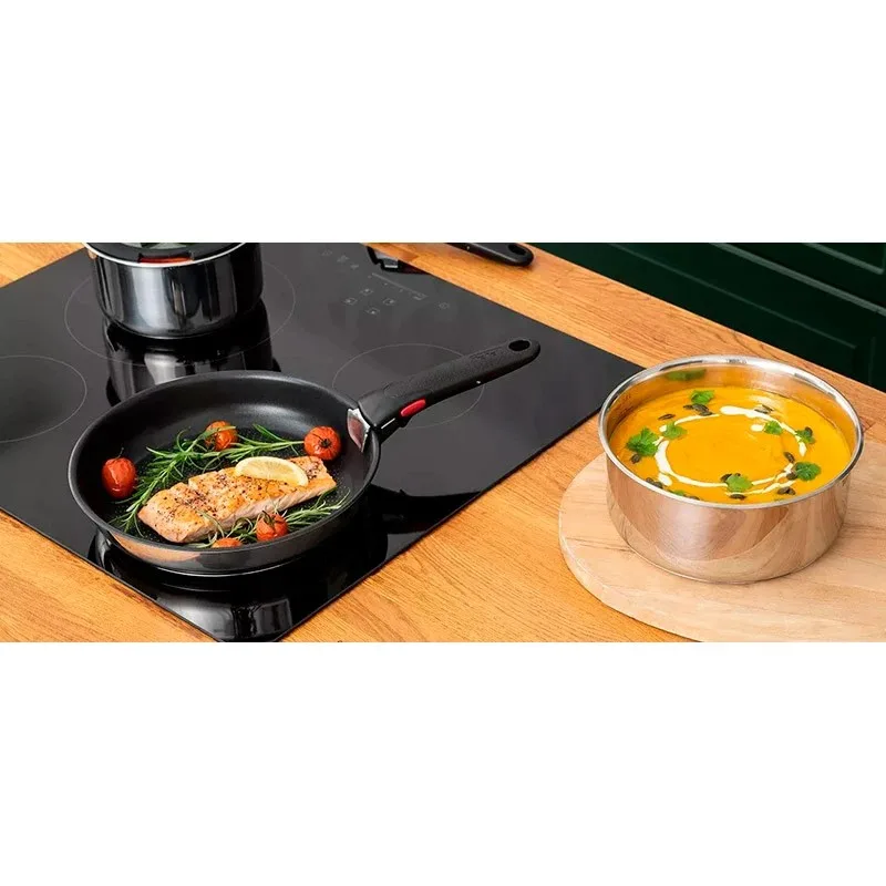 Комплект кухонного посуду Tefal Ingenio Emotion, 13 предметів, з нержавіючої сталі, скла, пластику та бакеліту, сріблястого кольор
