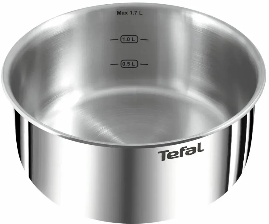 Комплект кухонного посуду Tefal Ingenio Emotion, 13 предметів, з нержавіючої сталі, скла, пластику та бакеліту, сріблястого кольор