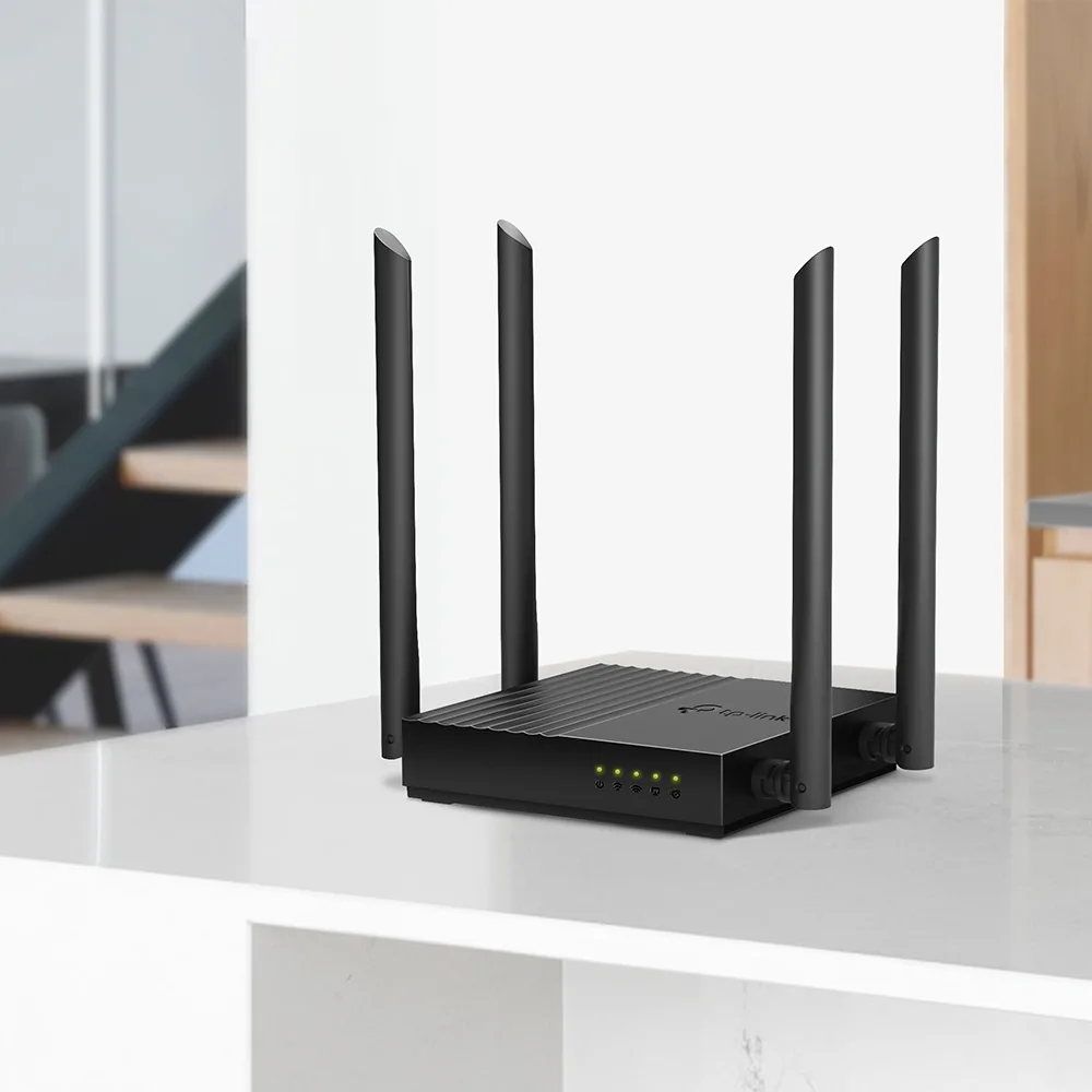 Бездротовий маршрутизатор TP-Link AC1200 4 антени 2,4 ГГц 5 ГГц чорний