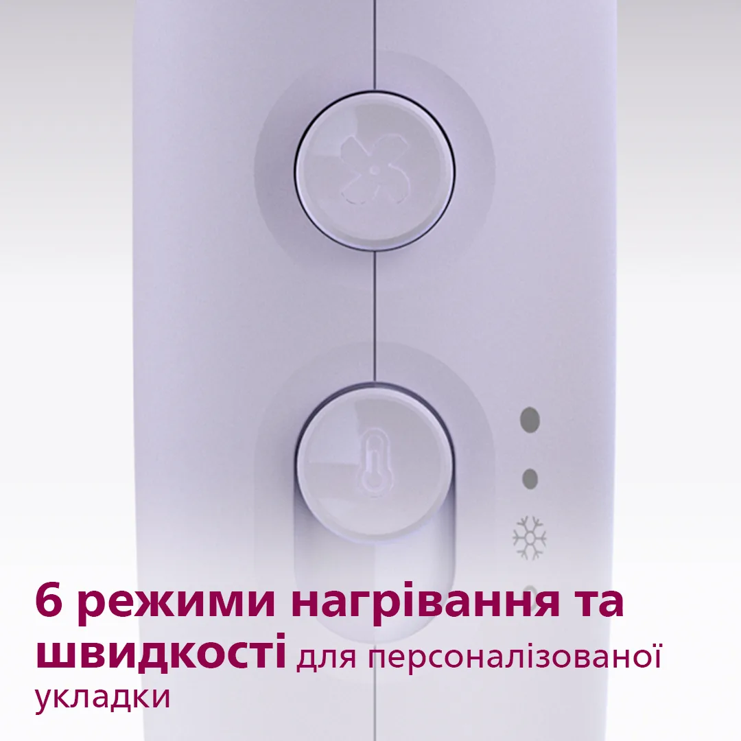 Фен Philips 2100 Вт 3 скорости 3 температуры лиловый