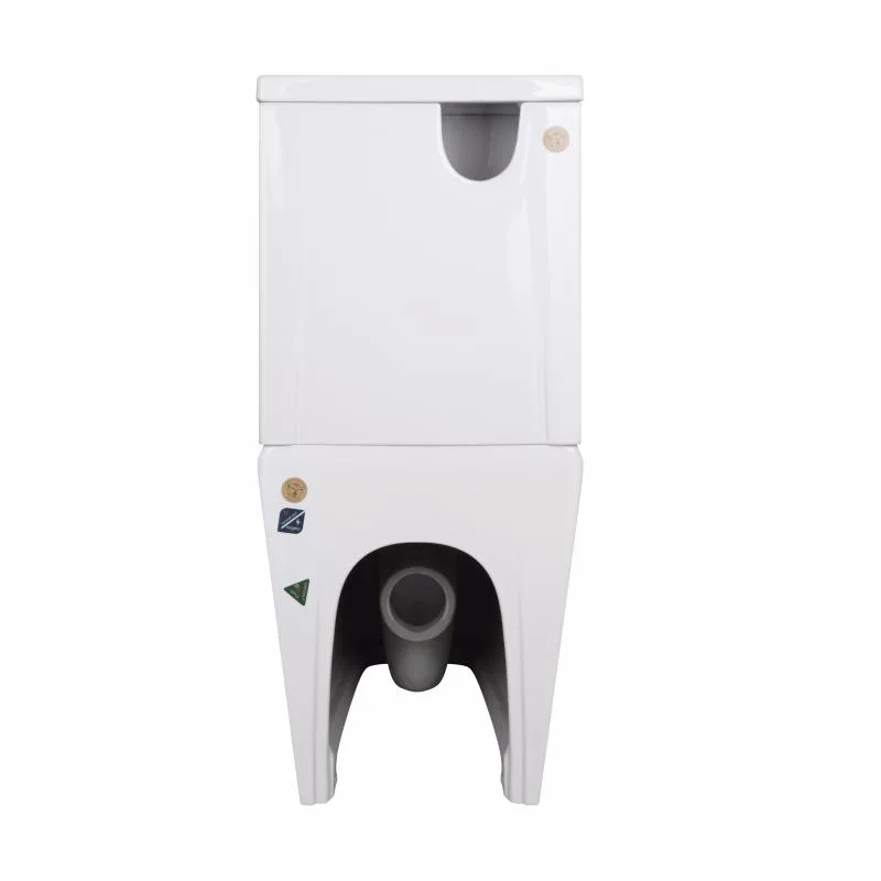 Унитаз-компакт безободковый Qtap Crow Rimless с сиденьем Soft-close белый 640x360x835 мм керамика