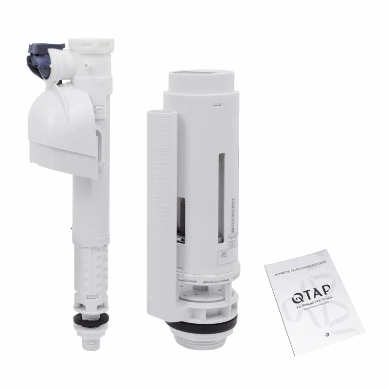 Унитаз-компакт безободковый Qtap Crow Rimless с сиденьем Soft-close белый 640x360x835 мм керамика