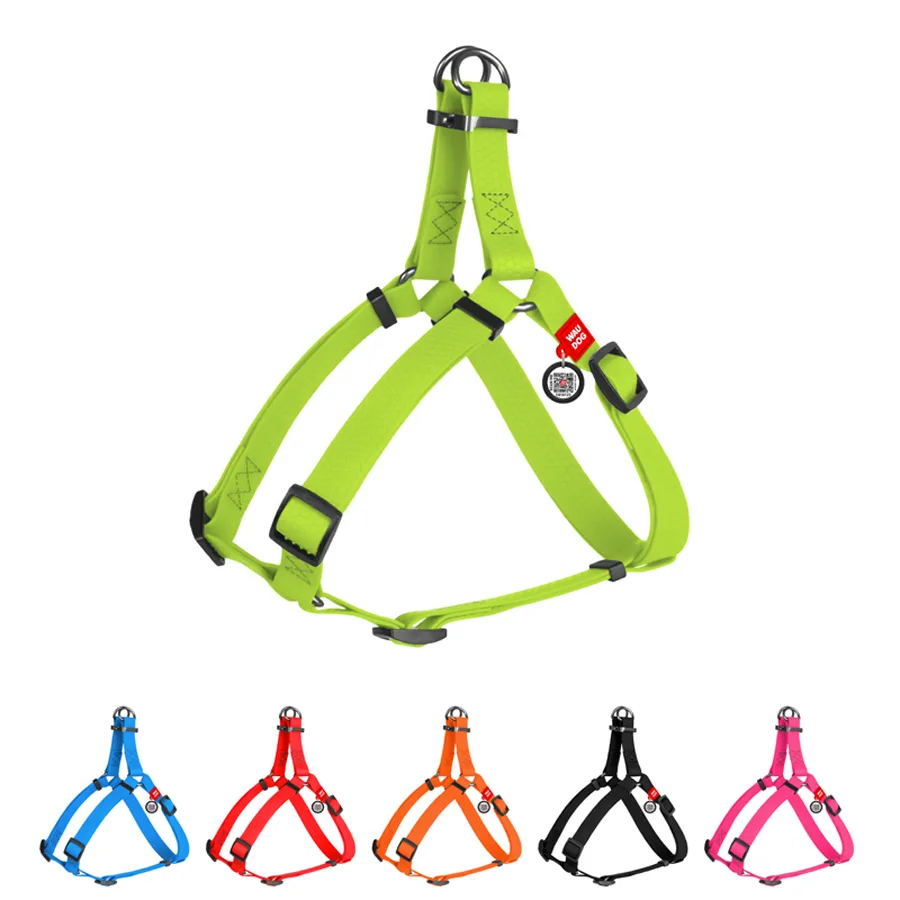 Шлея WAUDOG Waterproof 25 мм Collartex L 60-90 см салатова