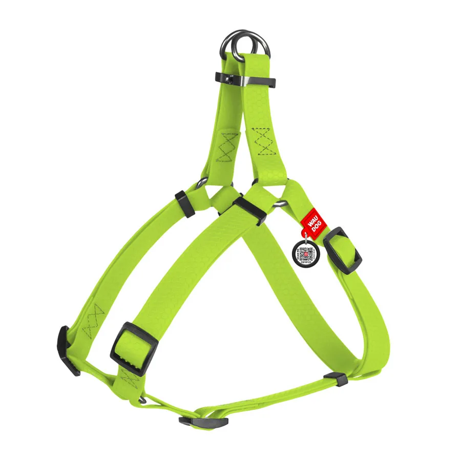 Шлея WAUDOG Waterproof 25 мм Collartex L 60-90 см салатова