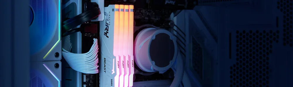 Пам'ять ПК Kingston DDR5 64GB KIT (32GBx2) 6000 FURY Beast RGB
